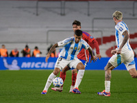 Cristian Romero of Argentina is in action during the FIFA World Cup 2026 Qualifier match between Argentina and Chile at Estadio Mas Monument...