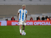 Rodrigo de Paul of Argentina is in action during the FIFA World Cup 2026 Qualifier match between Argentina and Chile at Estadio Mas Monument...