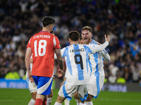 Alexis Mac Allister of Argentina celebrates after scoring the first goal of his team during the FIFA World Cup 2026 Qualifier match between...