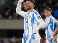 Alexis Mac Allister of Argentina celebrates after scoring the first goal of his team during the FIFA World Cup 2026 Qualifier match between...