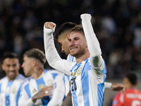 Alexis Mac Allister of Argentina celebrates after scoring the first goal of his team during the FIFA World Cup 2026 Qualifier match between...