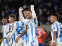 Alexis Mac Allister of Argentina celebrates after scoring the first goal of his team during the FIFA World Cup 2026 Qualifier match between...