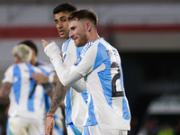 Alexis Mac Allister of Argentina celebrates after scoring the first goal of his team during the FIFA World Cup 2026 Qualifier match between...