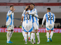 Alexis Mac Allister of Argentina celebrates after scoring the first goal of his team during the FIFA World Cup 2026 Qualifier match between...