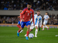 Paulo Diaz of Chile is in action during the FIFA World Cup 2026 Qualifier match between Argentina and Chile at Estadio Mas Monumental Antoni...