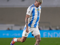 Rodrigo de Paul of Argentina is in action during the FIFA World Cup 2026 Qualifier match between Argentina and Chile at Estadio Mas Monument...