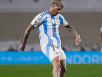 Rodrigo de Paul of Argentina is in action during the FIFA World Cup 2026 Qualifier match between Argentina and Chile at Estadio Mas Monument...