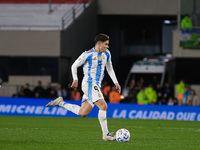 Julian Alvarez of Argentina is in action during the FIFA World Cup 2026 Qualifier match between Argentina and Chile at Estadio Mas Monumenta...