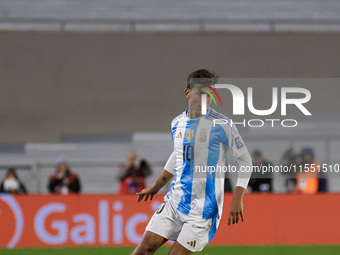 Paulo Dybala of Argentina is in action during the FIFA World Cup 2026 Qualifier match between Argentina and Chile at Estadio Mas Monumental...