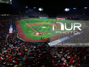 General view of the field during match 2 between Sultanes de Monterrey and Diablos Rojos del Mexico, of the King series 2024 as part of the...