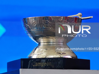 The Zaachila cup is seen during match 2 between Sultanes de Monterrey and Diablos Rojos del Mexico of the King series 2024 as part of the Me...