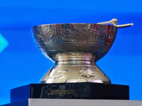 The Zaachila cup is seen during match 2 between Sultanes de Monterrey and Diablos Rojos del Mexico of the King series 2024 as part of the Me...