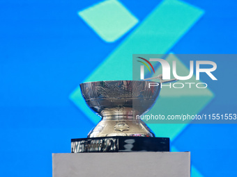 The Zaachila cup is seen during match 2 between Sultanes de Monterrey and Diablos Rojos del Mexico of the King series 2024 as part of the Me...