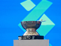 The Zaachila cup is seen during match 2 between Sultanes de Monterrey and Diablos Rojos del Mexico of the King series 2024 as part of the Me...