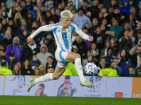 Alejandro Garnacho of Argentina is in action during the FIFA World Cup 2026 Qualifier match between Argentina and Chile at Estadio Mas Monum...