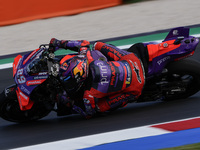 Jorge Martin of Spain and Prima Pramac Racing rides on track during Free Practice of MotoGP Of San Marino at Misano World Circuit in Misano...