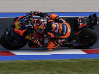 Pol Espargaro of Spain and Red Bull KTM Factory Racing rides on track during Free Practice of MotoGP of San Marino at Misano World Circuit i...