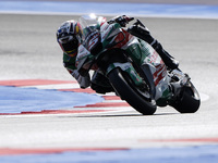 Johann Zarco of France and LCR Honda rides on track during Free Practice of MotoGP of San Marino at Misano World Circuit in Misano Adriatico...