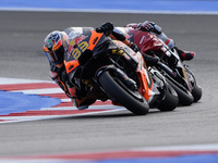 Brad Binder of South Africa and Red Bull KTM Factory Racing rides on track during Free Practice of MotoGP of San Marino at Misano World Circ...