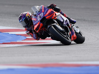 Jorge Martin of Spain and Prima Pramac Racing rides on track during Free Practice of MotoGP Of San Marino at Misano World Circuit in Misano...