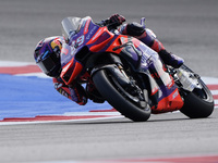 Jorge Martin of Spain and Prima Pramac Racing rides on track during Free Practice of MotoGP Of San Marino at Misano World Circuit in Misano...