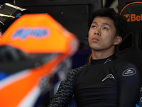 Ai Ogura of Japan and MT Helmets - MSI looks on track during Moto2 Free Practice of MotoGP Of San Marino at Misano World Circuit in Misano A...