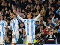 Paulo Dybala of Argentina celebrates after scoring the third goal of his team during the FIFA World Cup 2026 Qualifier match between Argenti...