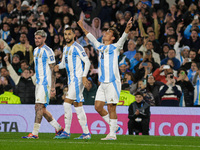 Paulo Dybala of Argentina celebrates after scoring the third goal of his team during the FIFA World Cup 2026 Qualifier match between Argenti...