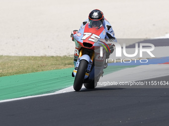 Albert Arenas of Spain and QJMOTOR Gresini Moto2 during Free Practice of MotoGP of San Marino at Misano World Circuit in Misano Adriatico, I...