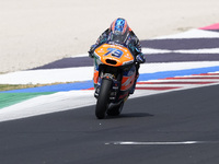 Ai Ogura of Japan and MT Helmets - MSI rides on track during Moto2 Free Practice of MotoGP Of San Marino at Misano World Circuit in Misano A...