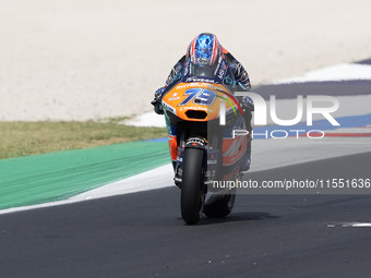 Ai Ogura of Japan and MT Helmets - MSI rides on track during Moto2 Free Practice of MotoGP Of San Marino at Misano World Circuit in Misano A...