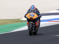 Ai Ogura of Japan and MT Helmets - MSI rides on track during Moto2 Free Practice of MotoGP Of San Marino at Misano World Circuit in Misano A...