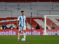 Cristian Romero of Argentina is in action during the FIFA World Cup 2026 Qualifier match between Argentina and Chile at Estadio Mas Monument...