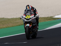 Xavi Cardelus of Andorra and Fantic Racing rides on track during Moto2 Free Practice of MotoGP of San Marino at Misano World Circuit in Misa...