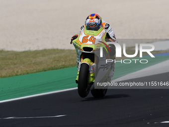 Bo Bendsneyder of the Netherlands and the Preicanos Racing Team rides on track during Moto2 Free Practice of MotoGP of San Marino at Misano...