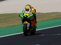 Fermin Aldeguer of Spain and SpeedUp Racing ride on track during Moto2 Free Practice of MotoGP Of San Marino at Misano World Circuit in Misa...