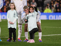 Rodrigo de Paul of Argentina stands during anthems before the FIFA World Cup 2026 Qualifier match between Argentina and Chile at Estadio Mas...