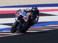 Alex Marquez of Spain and Gresini Racing MotoGP rides on track during Free Practice of MotoGP Of San Marino at Misano World Circuit in Misan...