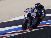 Alex Marquez of Spain and Gresini Racing MotoGP rides on track during Free Practice of MotoGP Of San Marino at Misano World Circuit in Misan...