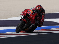 Augusto Fernandez of Spain and Red Bull GASGAS Tech3 participates in Free Practice of MotoGP of San Marino at Misano World Circuit in Misano...