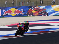 Franco Morbidelli of Italy and Prima Pramac Racing rides on track during Free Practice of MotoGP of San Marino at Misano World Circuit in Mi...