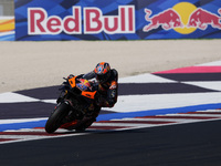 Jack Miller of Australia and Red Bull KTM Factory Racing rides on track during Free Practice of MotoGP Of San Marino at Misano World Circuit...