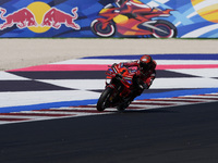 Francesco Bagnaia of Italy and Ducati Lenovo Team rides on track during Free Practice of MotoGP of San Marino at Misano World Circuit in Mis...