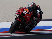 Pedro Acosta of Spain and Red Bull GASGAS Tech3 participates in Free Practice of MotoGP of San Marino at Misano World Circuit in Misano Adri...