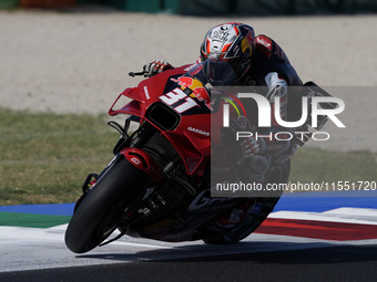 Pedro Acosta of Spain and Red Bull GASGAS Tech3 participates in Free Practice of MotoGP of San Marino at Misano World Circuit in Misano Adri...