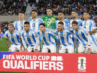 Argentina players pose for the team photo before the FIFA World Cup 2026 Qualifier between Argentina and Chile at Estadio Mas Monumental Ant...