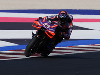 Jorge Martin of Spain and Prima Pramac Racing participates in Free Practice of MotoGP of San Marino at Misano World Circuit in Misano Adriat...