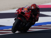 Augusto Fernandez of Spain and Red Bull GASGAS Tech3 rides on track during Free Practice of MotoGP of San Marino at Misano World Circuit in...