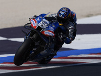 Miguel Oliveira of Portugal and Trackhouse Racing rides on track during Free Practice of MotoGP of San Marino at Misano World Circuit in Mis...