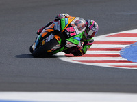 Alonso Lopez of Spain and SpeedUp Racing rides on track during Moto2 Free Practice of MotoGP Of San Marino at Misano World Circuit in Misano...